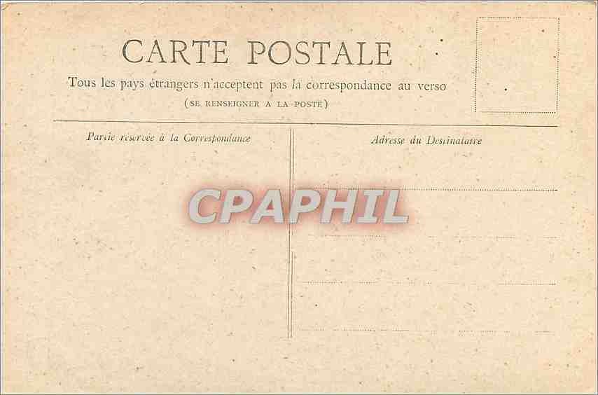 CPA Paris Horloge du Palais de Justice  — Rückseite
