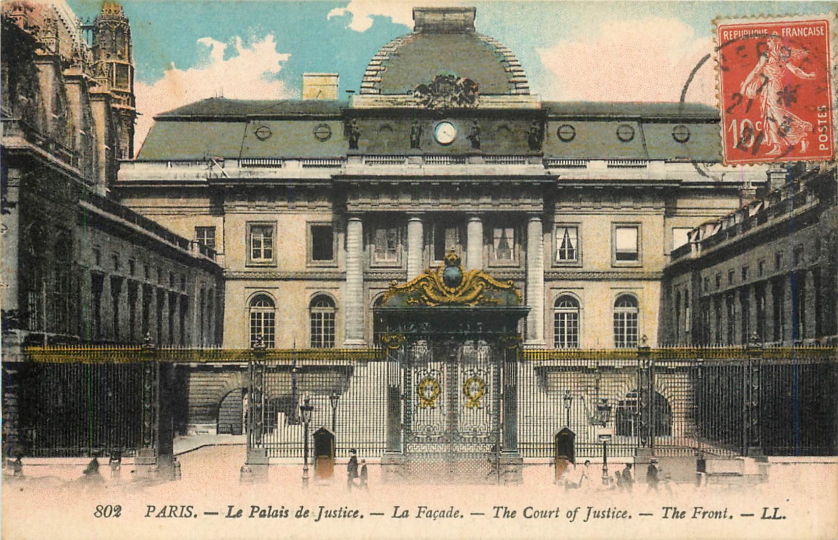 CPA Paris Le Palais de Justice La Facade 