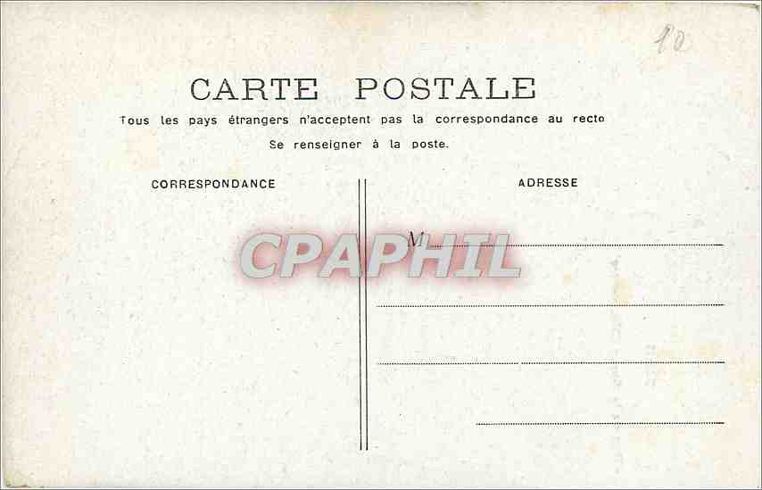 CPA Paris Rue de la Barre Montmartre  — Verso