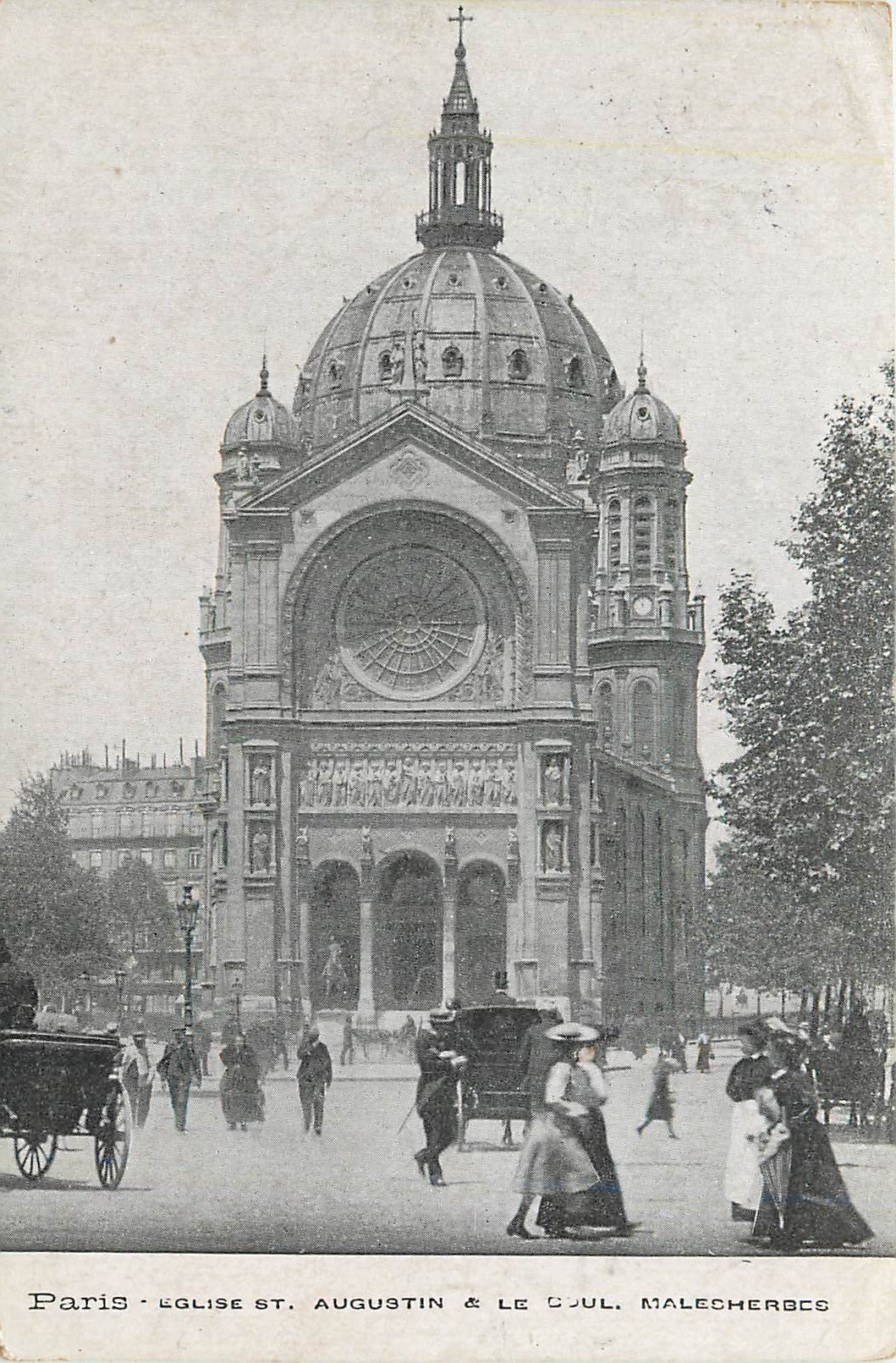 CPA Paris Eglise St Augustin 