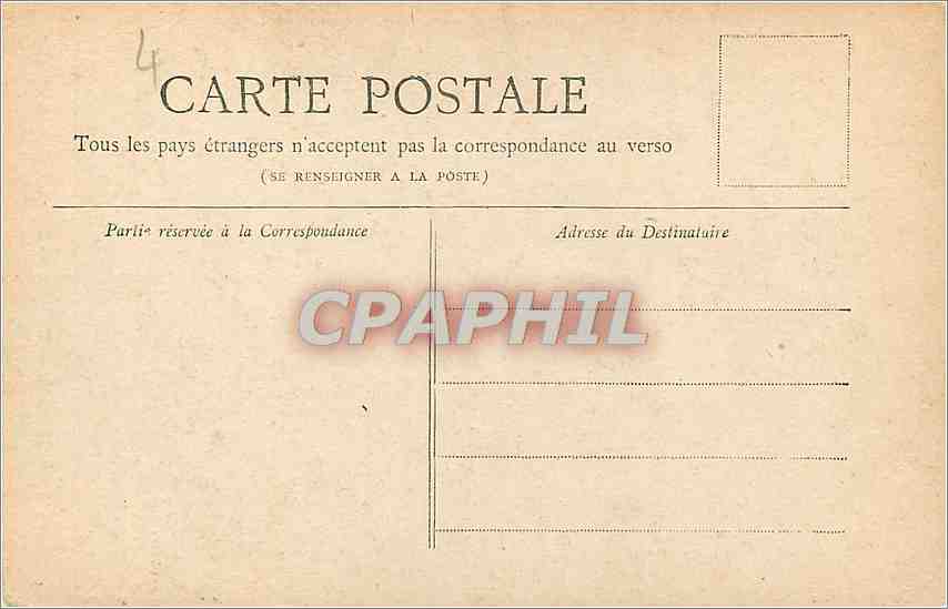 CPA Paris Eglise Saint Augustin  — Verso