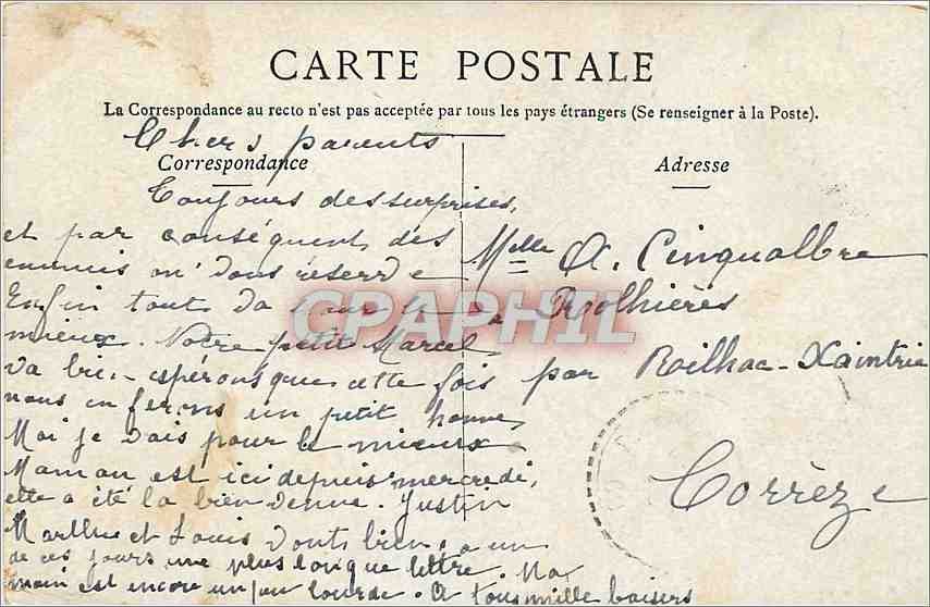 CPA Paris La Trinite  — Verso