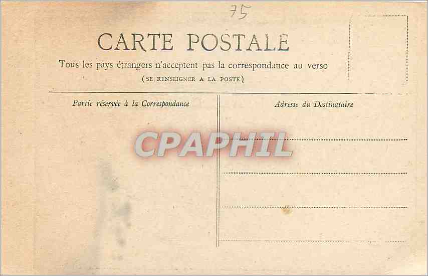 CPA Paris L'Eglise de la Trinite  — Rückseite