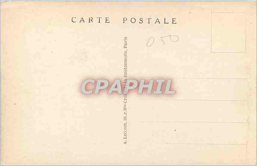 CPA Paris Les Invalides  — Rückseite