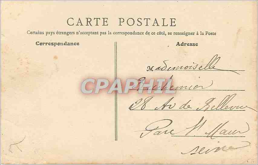 CPA Paris Dome des Invalides  — Verso