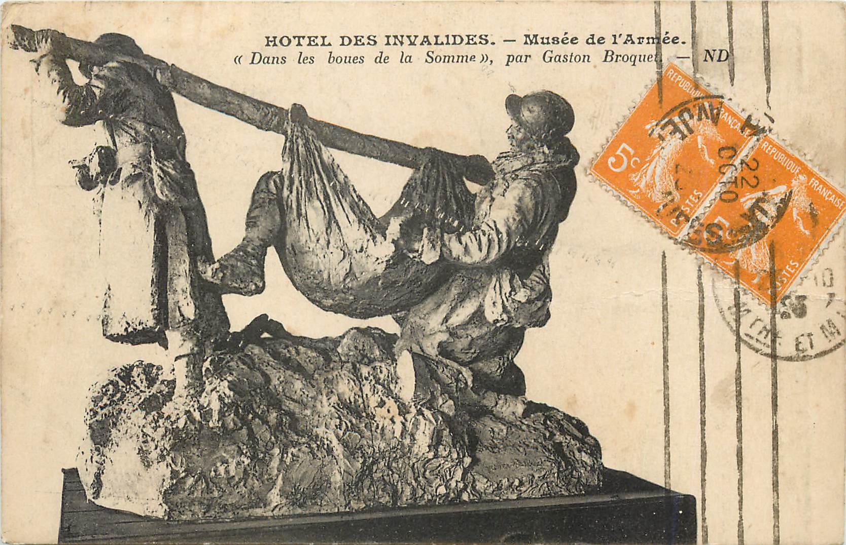 CPA Hotel des Invalides Musee de l'Armee Dans les boues de la Somme Militaria