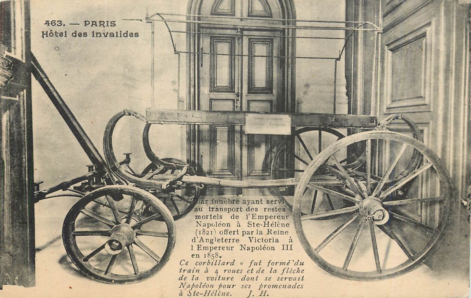 CPA Paris Hotel des Invalides Char funebre Victoria Napoleon 1er