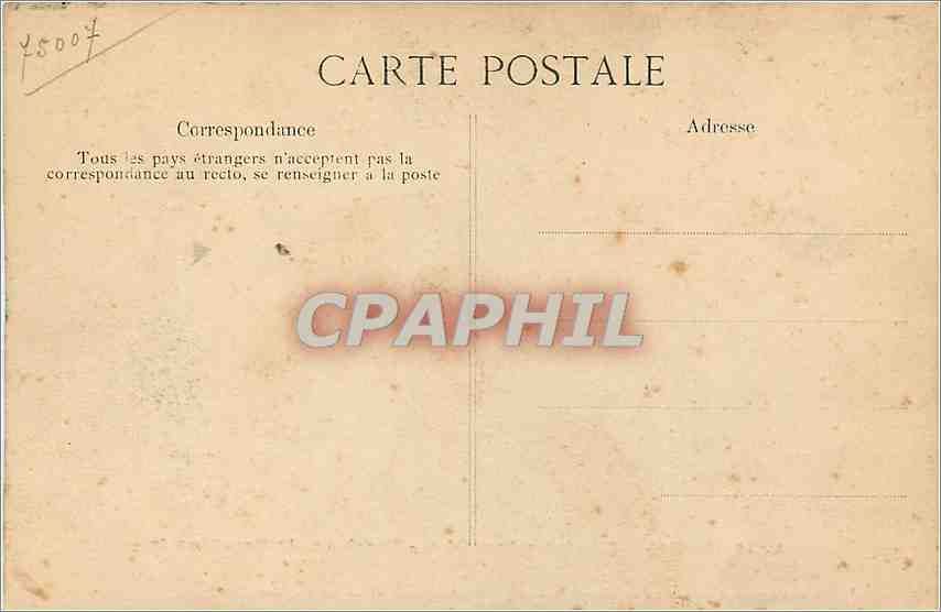 CPA Paris Hotel des Invalides Tombeau de Napoleon 1er — Verso