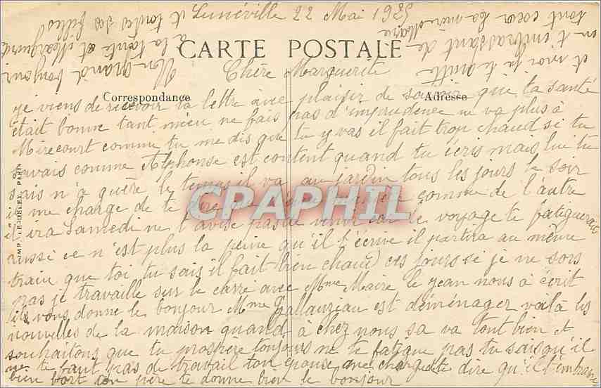 CPA Paris Place de la Bastille La Colonne de Juillet  — Verso
