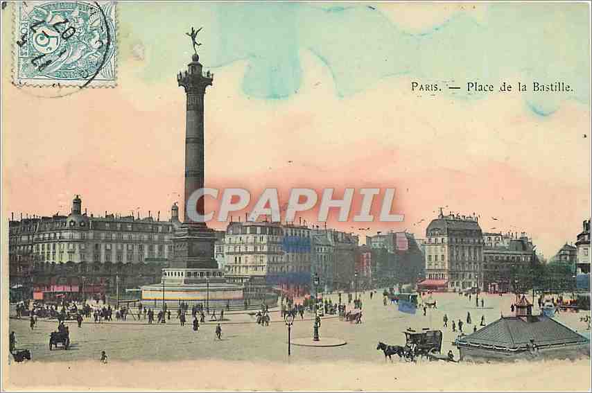 CPA Paris Place de la Bastille 
