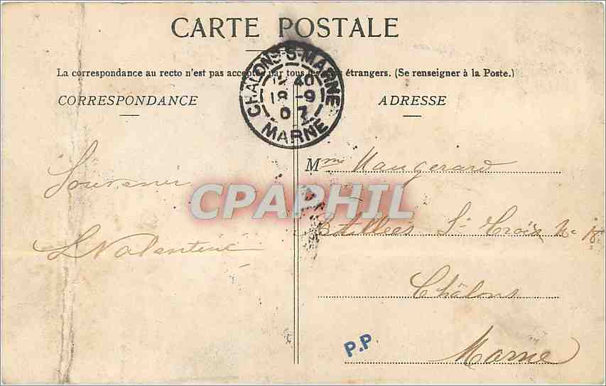 CPA Rouen Vue generale prise du Transbordeur  — Rückseite