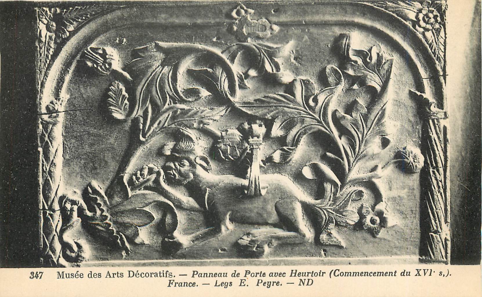 CPA Musee des Arts Decoratifs Panneau de Porte avec Heurtoir 