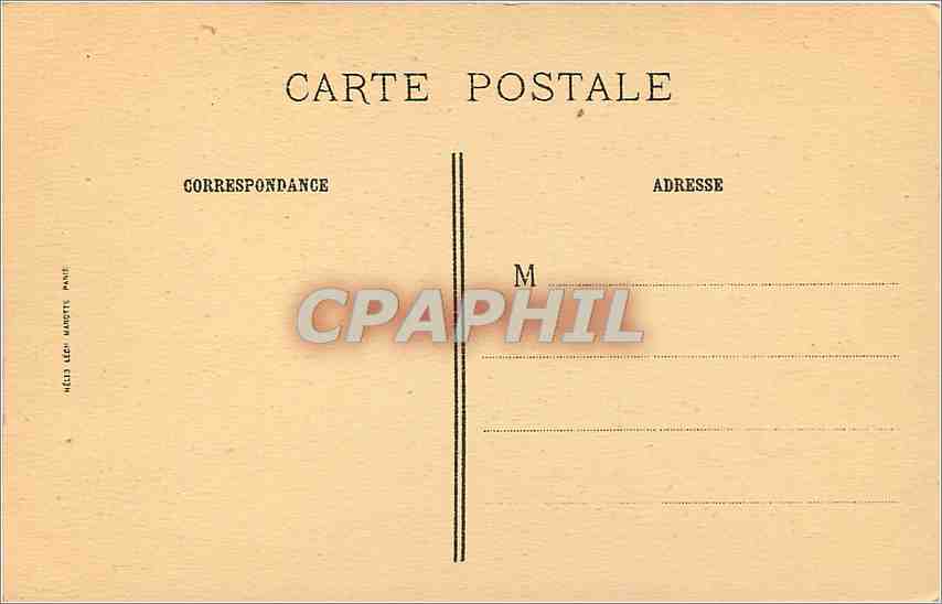 CPA Hotel Soubise Archives Nationales  — Rückseite