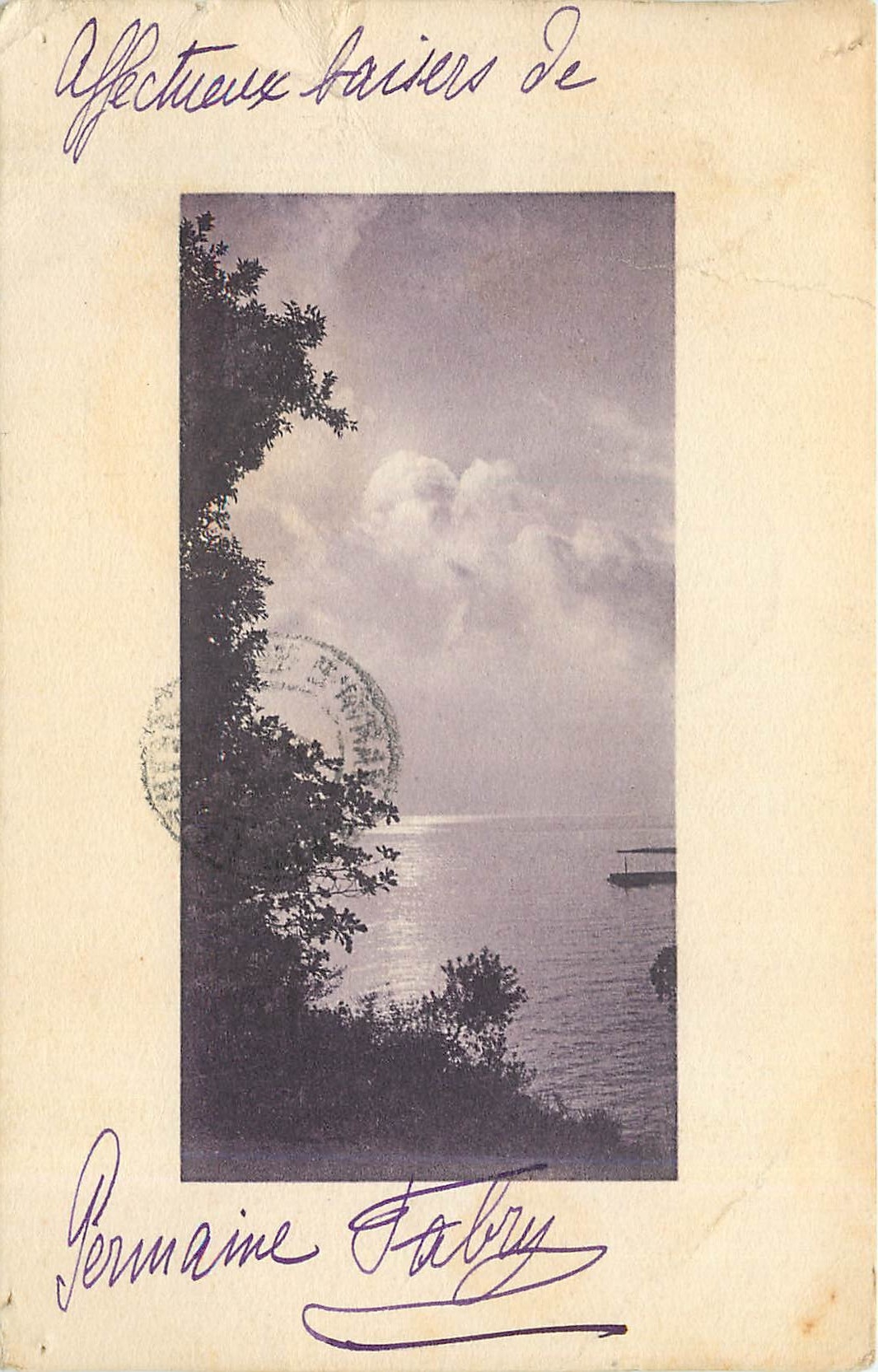 CPA Coucher de soleil