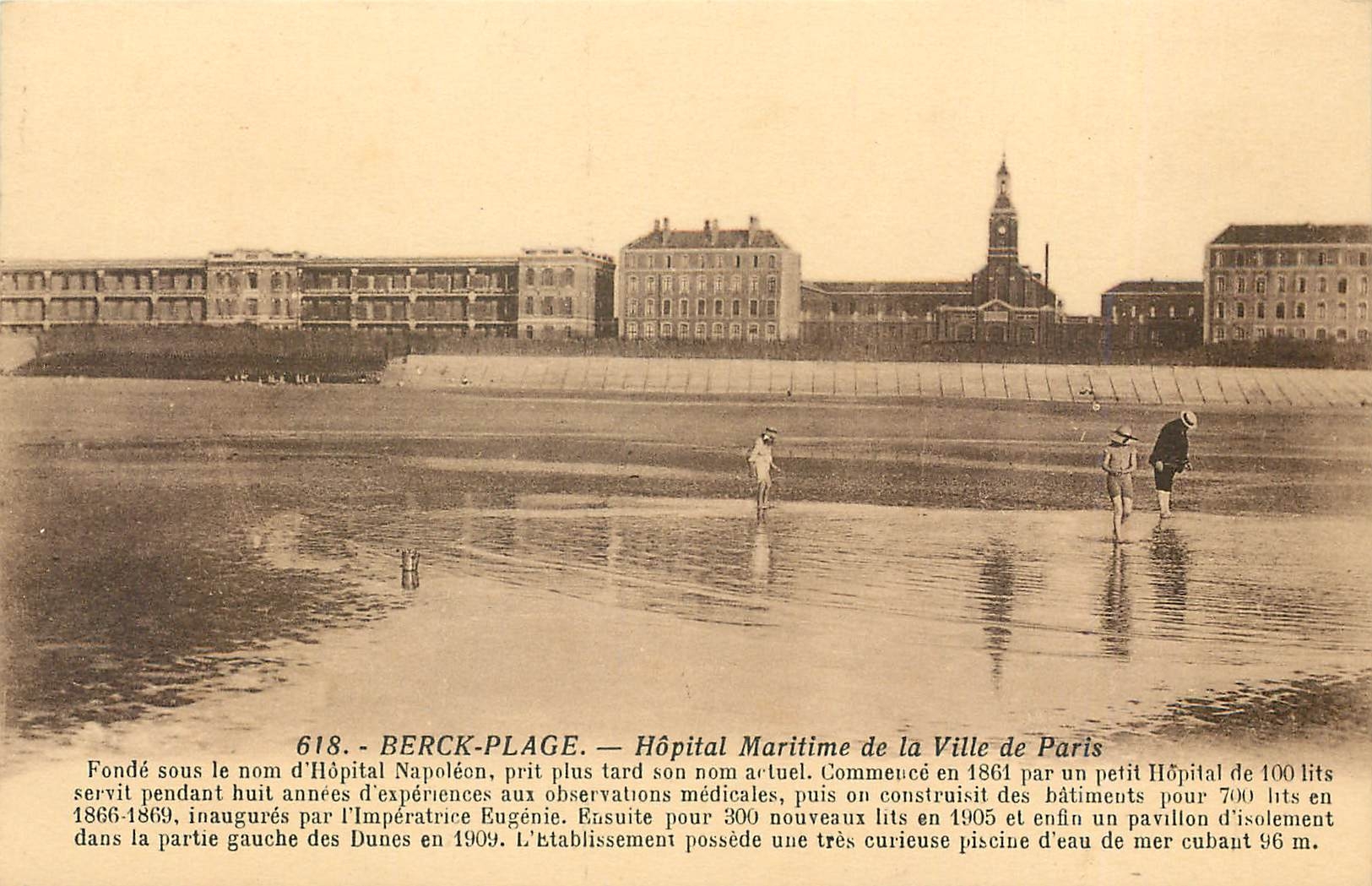 CPA Berck Plage Hopital Maritime de la Ville de Paris 