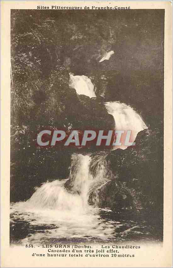 CPA Les Gras Doubs Les Chaudieres Cascades d'un tres joli effet 