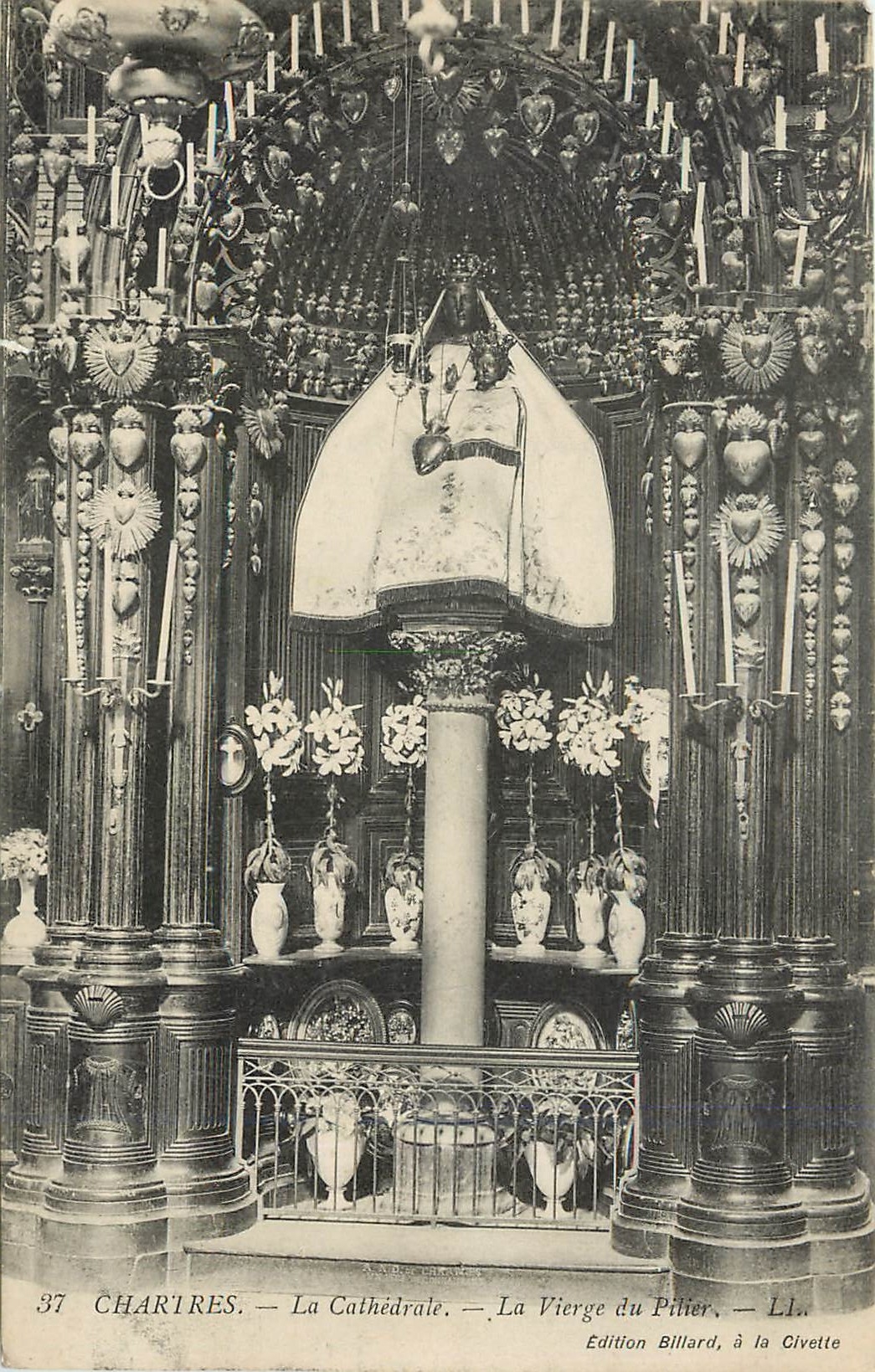 Charlres — La Cathédrale — La Vierge du Pilier — Édition Billard, à la Civette