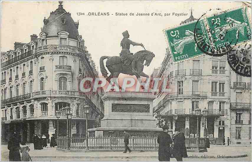 CPA Orleans Statue de Jeanne d'Arc par Foyatier 