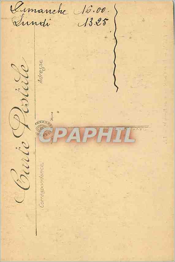 CPA Lyon Place Carnot Gare Perrache  — Verso