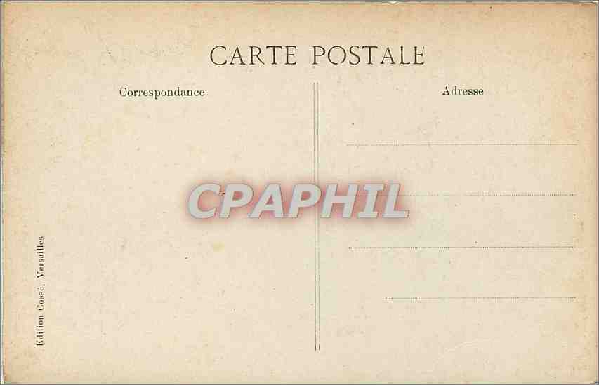 CPA Versailles Char d'Apollon Le Tapis Vert et le Palais  — Verso