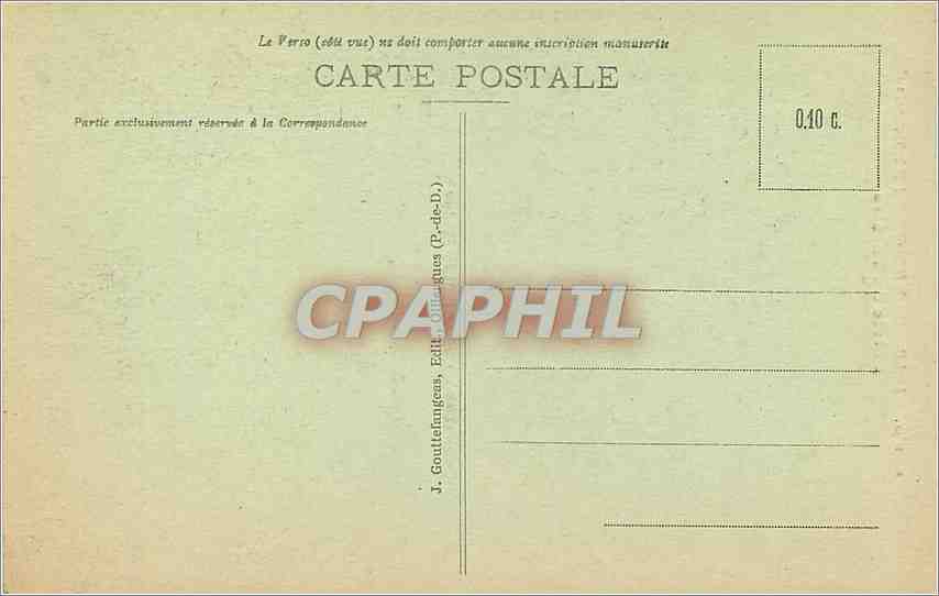 CPA Clermont Ferrand Entree du Theatre  — Rückseite