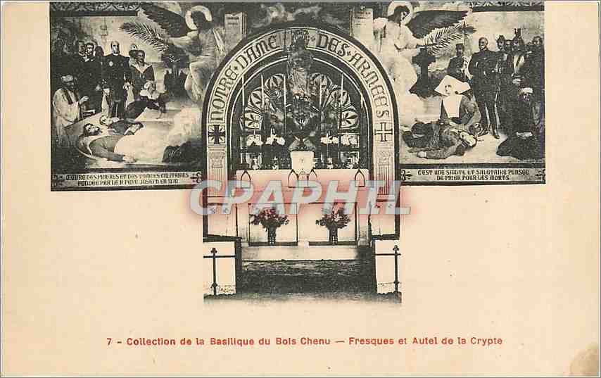 Basilique du Bois-Chenu — Fresques et Autel de la Crypte — Collection de la Basilique