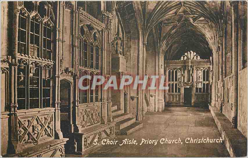 CPA S Choir Aisle Priory Church Christchurch 
