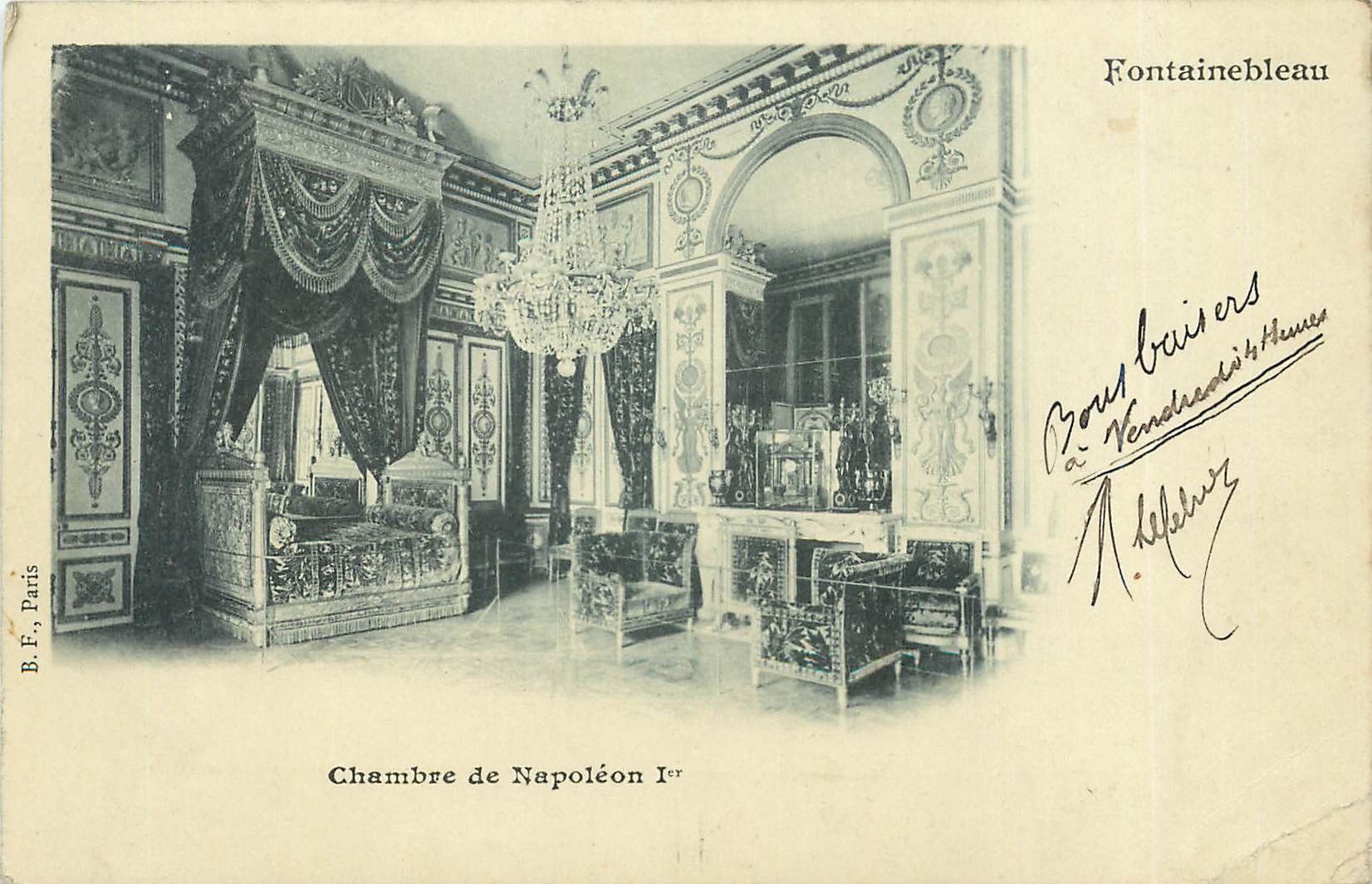 Camera di Napoleone I — Fontainebleau — B.F., Parigi