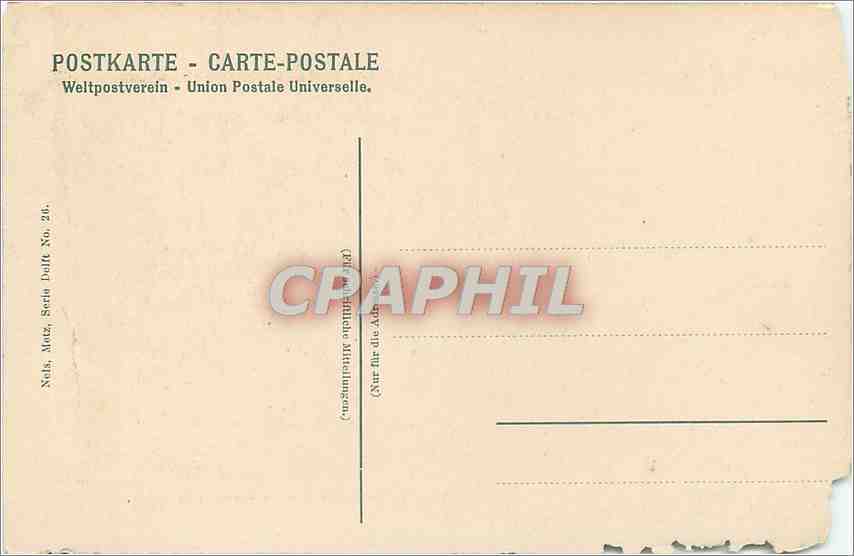 CPA Luxembourg Vieux pont dans le Grund Die enescht Breck  — Rückseite