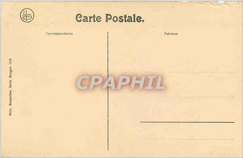 CPA Bruges La Justice de Paix  — Rückseite