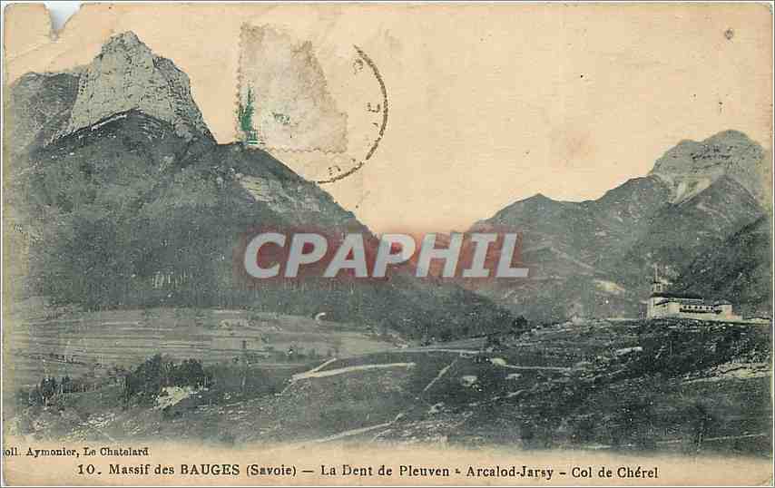 Massif des BAUGES (Savoie) — La Dent de Pleuven - Arcalod-Jarsy - Col de Chérel — Aymonier, Le Chatelard