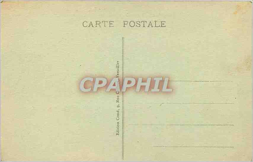 CPA Versailles Terrasse du Chateau Cote Jardin  — Rückseite