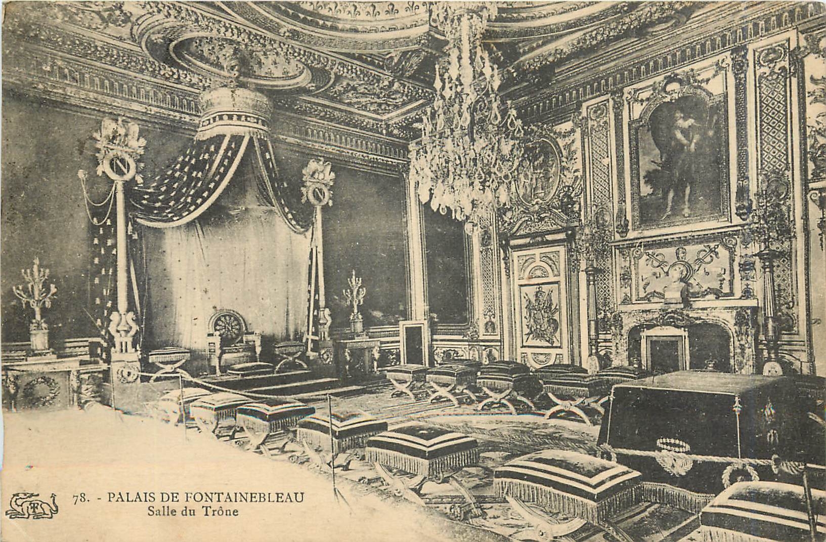 Palais de Fontainebleau — Salle du Trône — Éditeur CPAPHIL, n°78