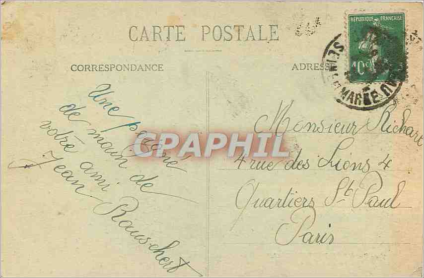 Palais de Fontainebleau — Salle du Trône — Éditeur CPAPHIL, n°78 — Reverso