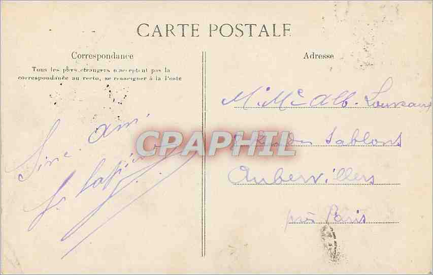 CPA Vendee La Roche sur yon Place d'Armes Rue Lafayette Prolongee  — Back