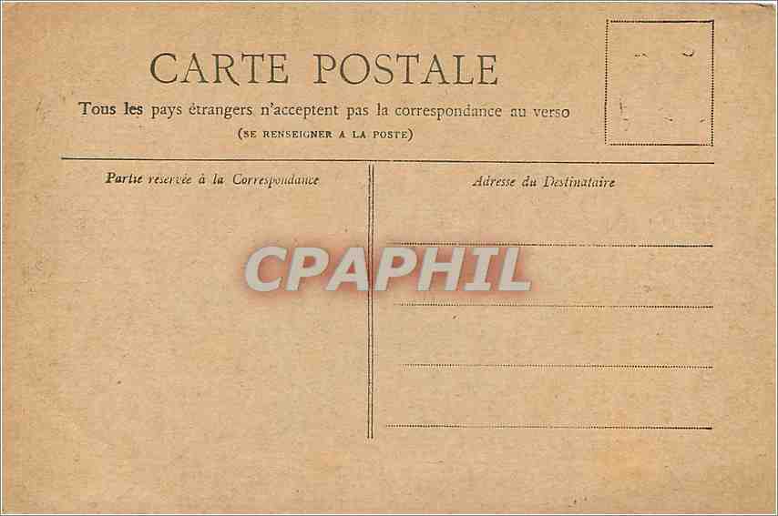 CPA Paris La Place du Theatre Francais  — Rückseite