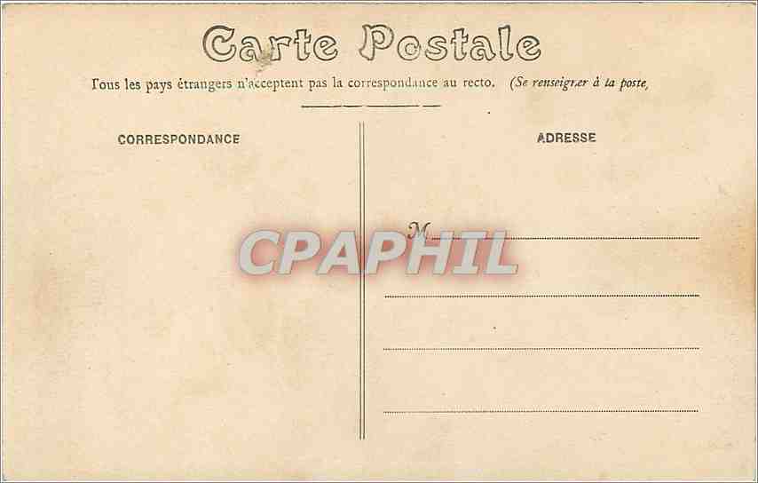 CPA Dieppe La Mer un jour de tempete Phare — Verso