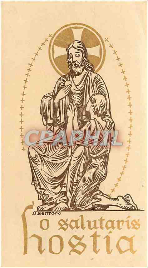Image pieuse O Salutaris Hostia 
