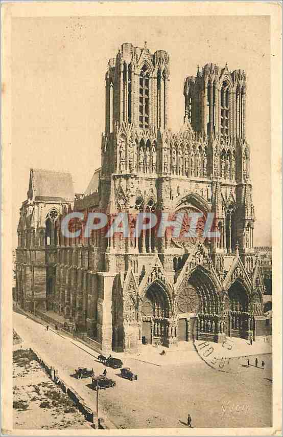 CPA Reims Marne La Cathedrale 