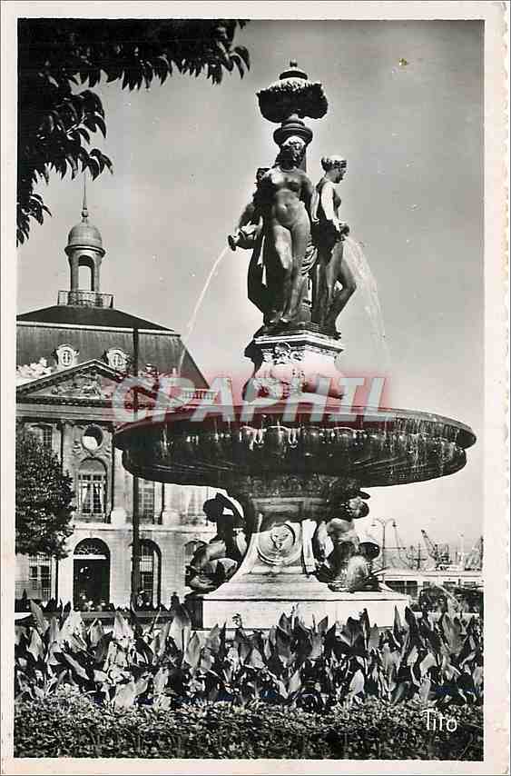 CPA Bordeaux Place de la Bourse Les Trois Graces 