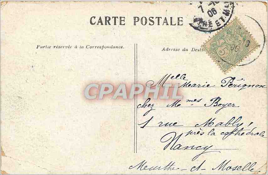 CPA Paris Lafontaine Auteuil  — Rückseite