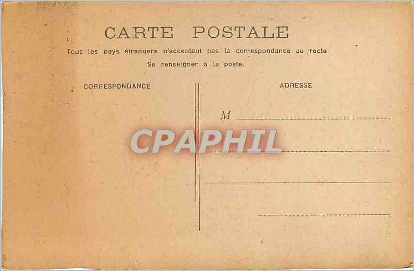 CPA Lui Je le voudrais mais helas je suis pauvre d'argent si je suis riche d'amour  — Rückseite