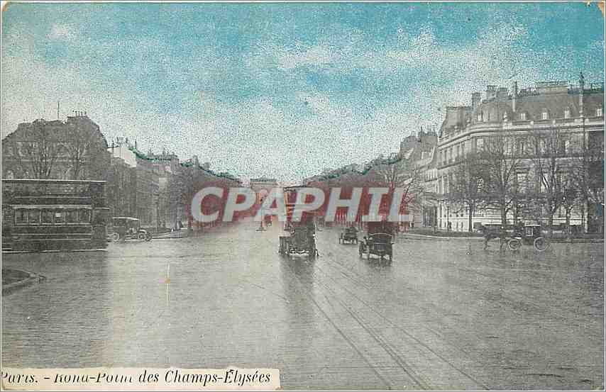 CPA Paris Rond point des Champs Elysees 