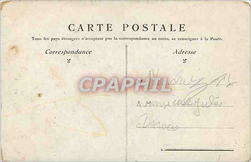 CPA Paris Rond point des Champs Elysees  — Verso