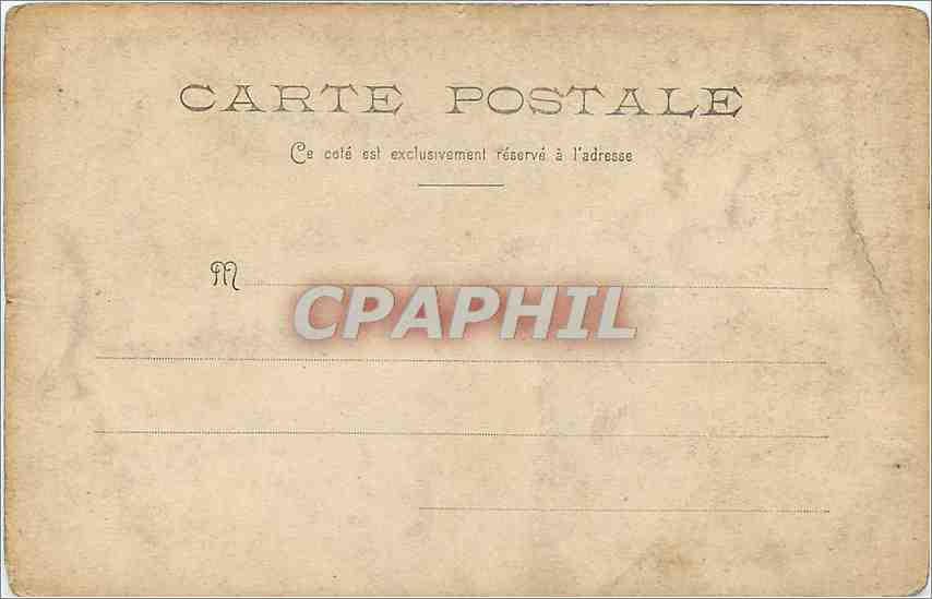 CPA Femme — Rückseite