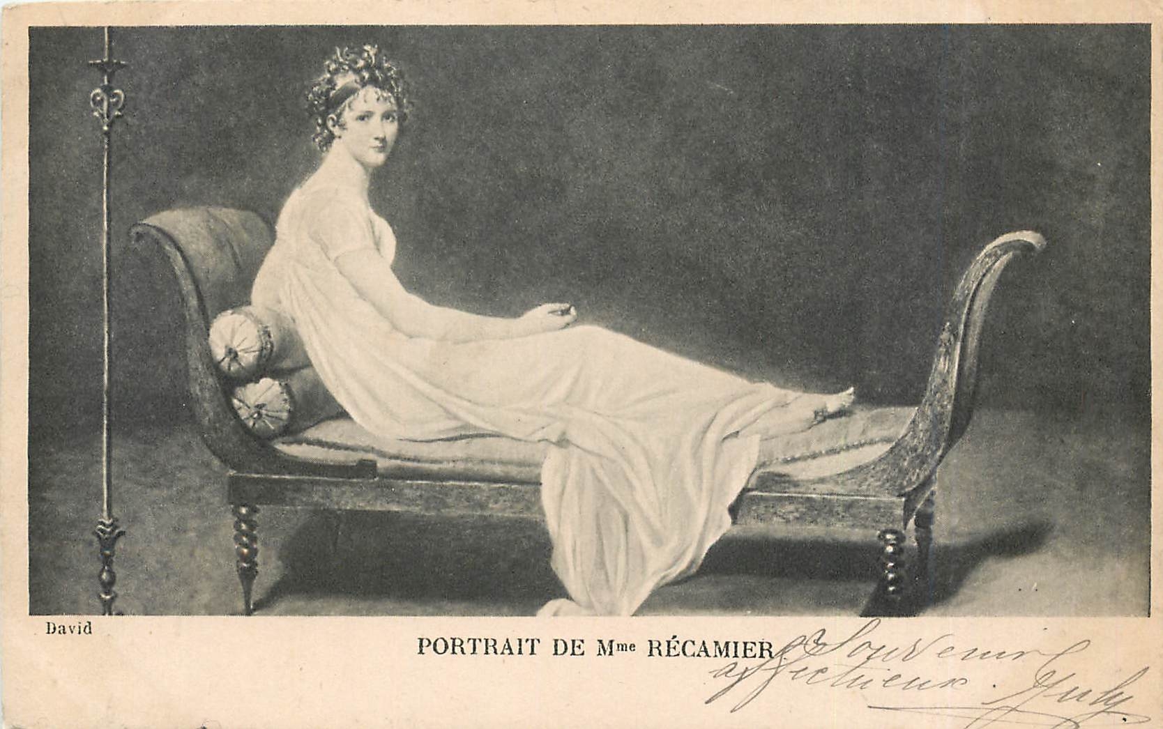 CPA Portrait de Mme Recamier 