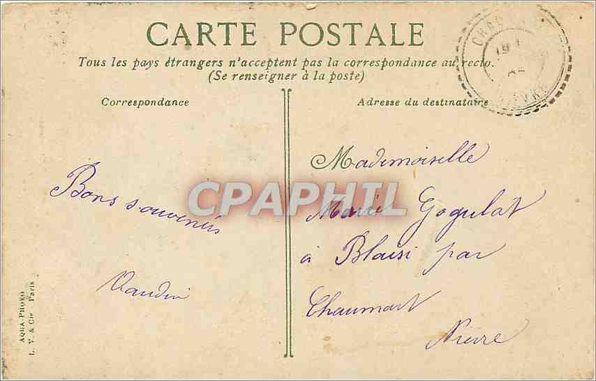 CPA Jardin des Plantes L'Otarie Paris — Rückseite