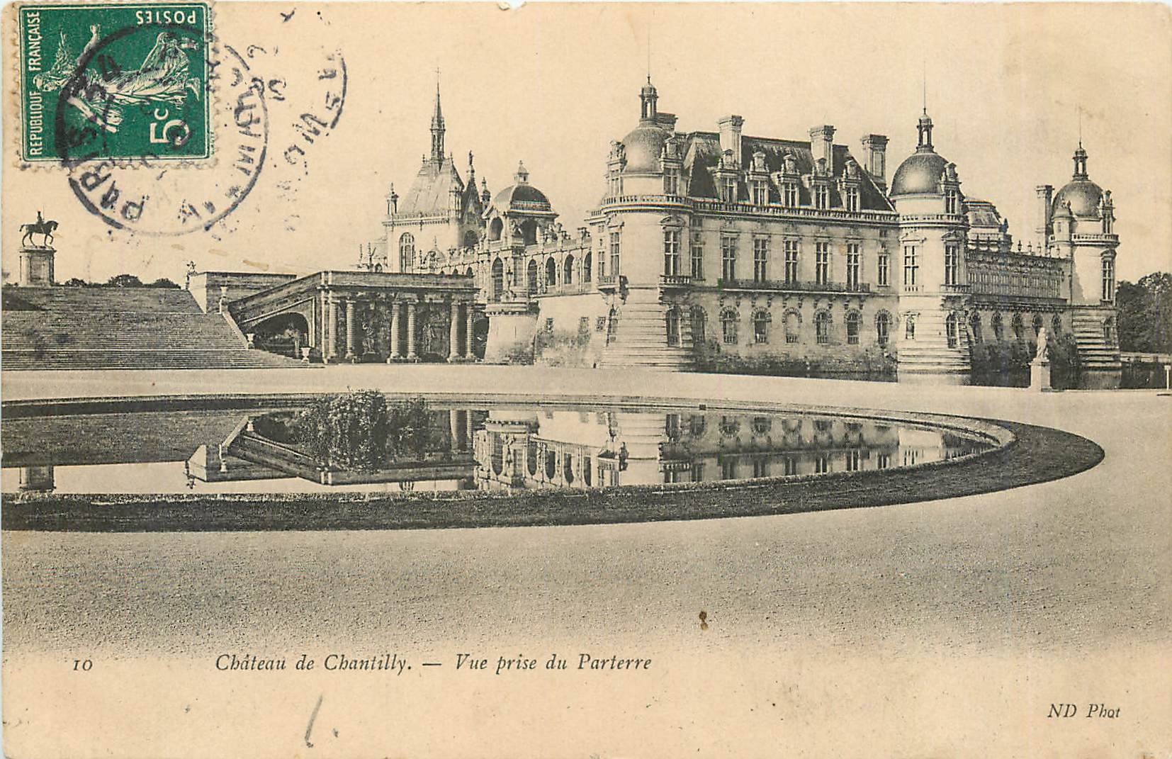 Château de Chantilly — Vue prise du Parterre — ND Phot