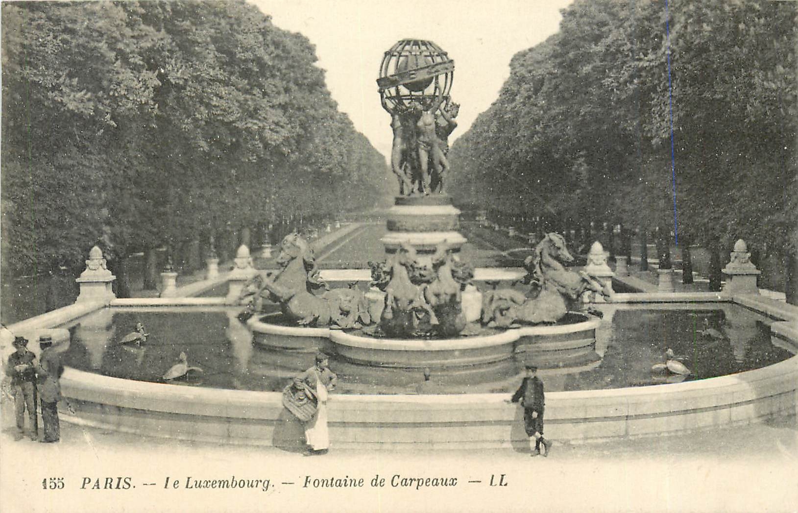 CPA Paris Le Luxembourg Fontaine de Carpeaux 