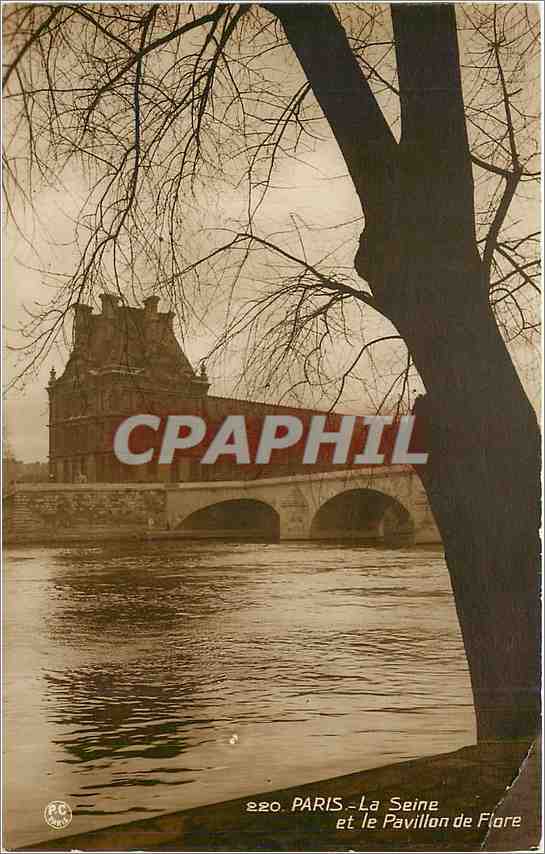 CPA Paris La Seine et le Pavillon de Flore 